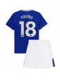 Everton Ashley Young #18 Hjemmedraktsett Barn 2024-25 Korte ermer (+ bukser)